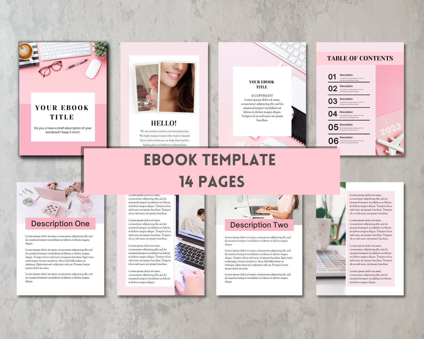 Editable Ebook Template, Small Business Canva Ebook Template