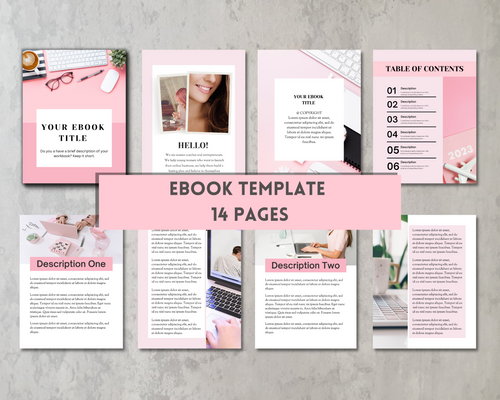Editable Ebook Template, Small Business Canva Ebook Template